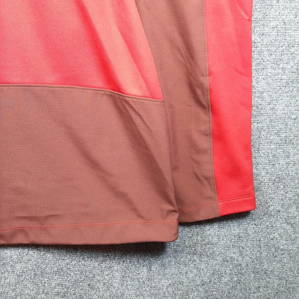 The North Face Fleece Jacket Men's 2XL Full Zip Lightweight Zip Turtleneck Red